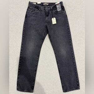 Levi's Black Middy Straight Jeans